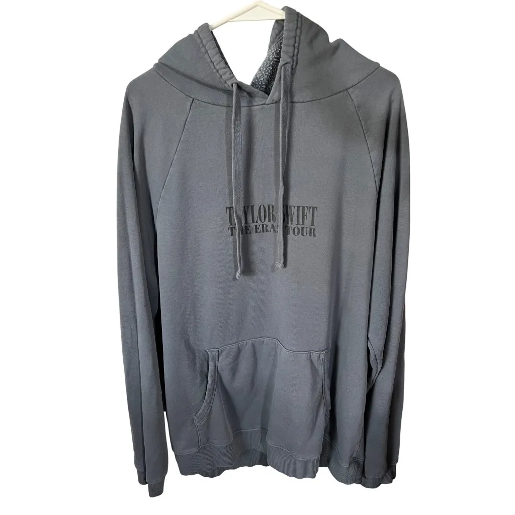 Taylor Swift The Eras Tour 2023 Gray Hoodie L- Fan Apparel With Tour Dates & Poc - Image 2