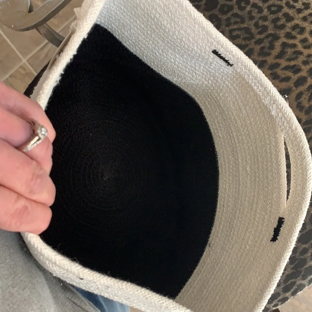 Mia Melange Handcrafted Bucket Bag Black - Image 5