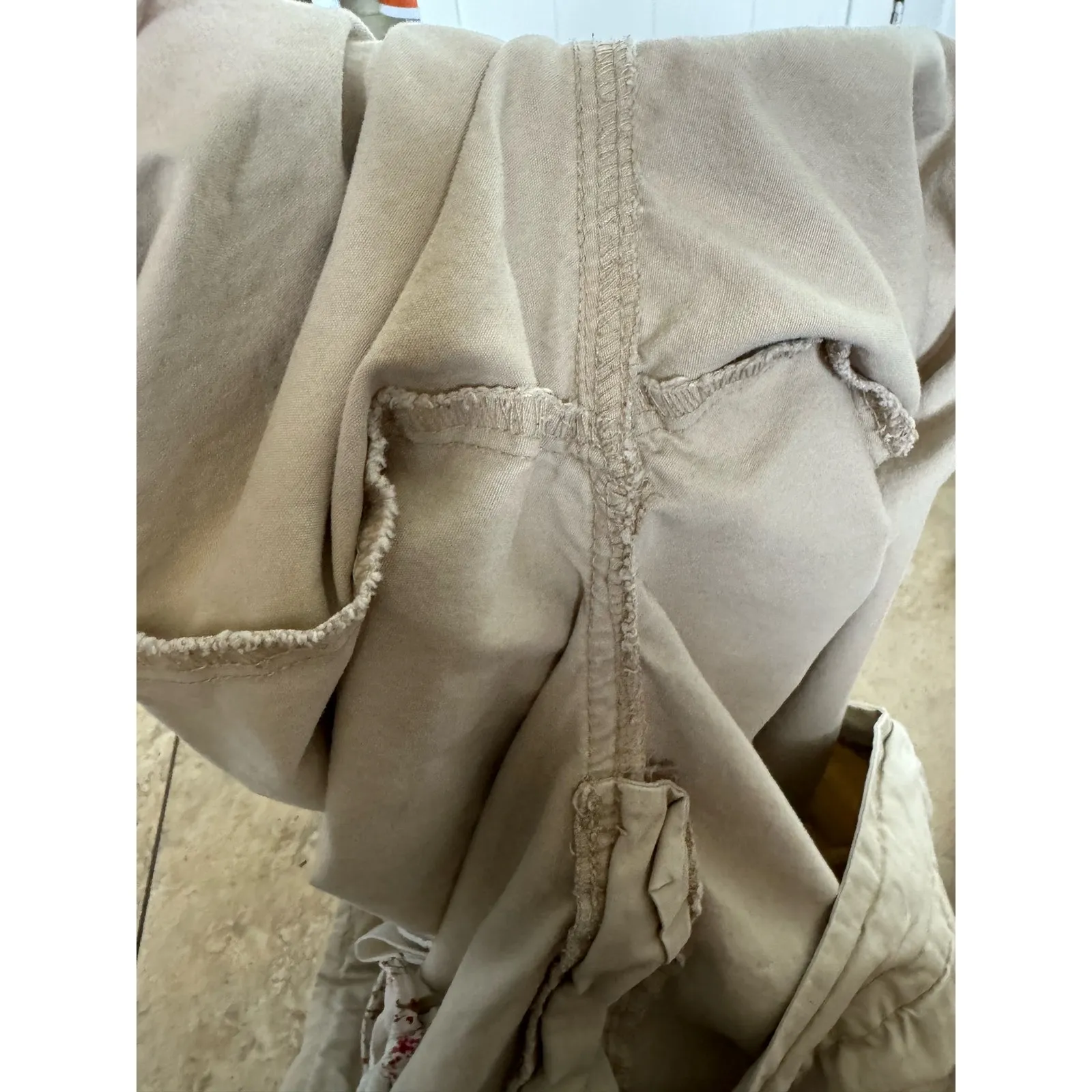 5/$65   Old Navy Womens Shorts Sz 18 Drawstring Khaki Tan Just Below‎ Waist - Image 6