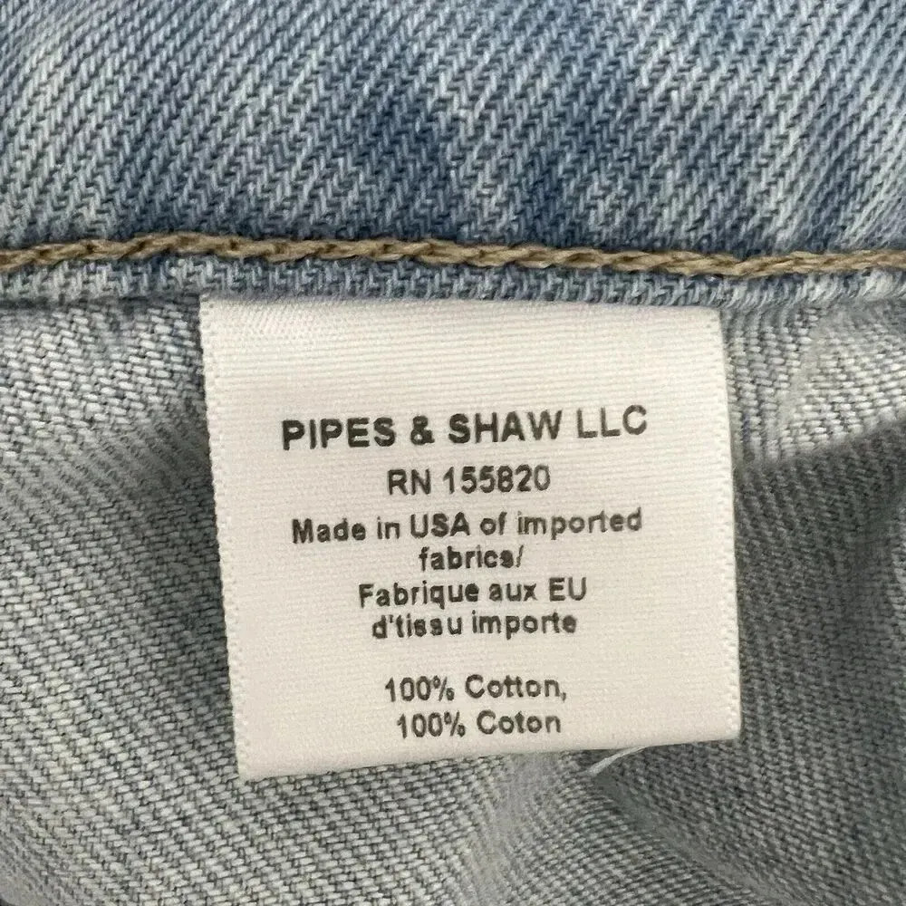 VERONICA BEARD Grant Wide-Leg Raw Hem Aire Cropped Jeans Button Fly Flare 29 - Image 13