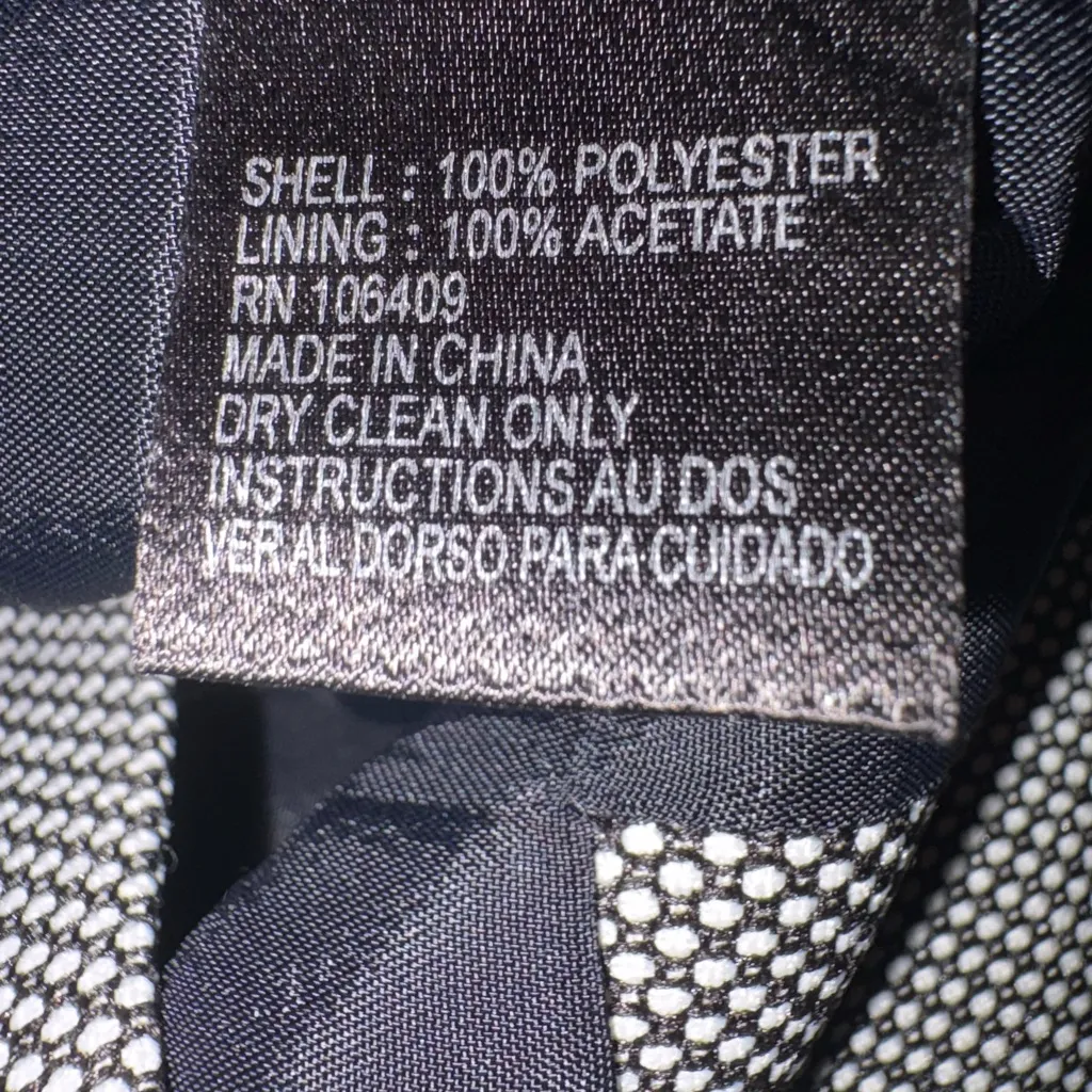 Tahari Arthur S. Levine women’s black and white sleeveless sheath dress size 4 - Image 9