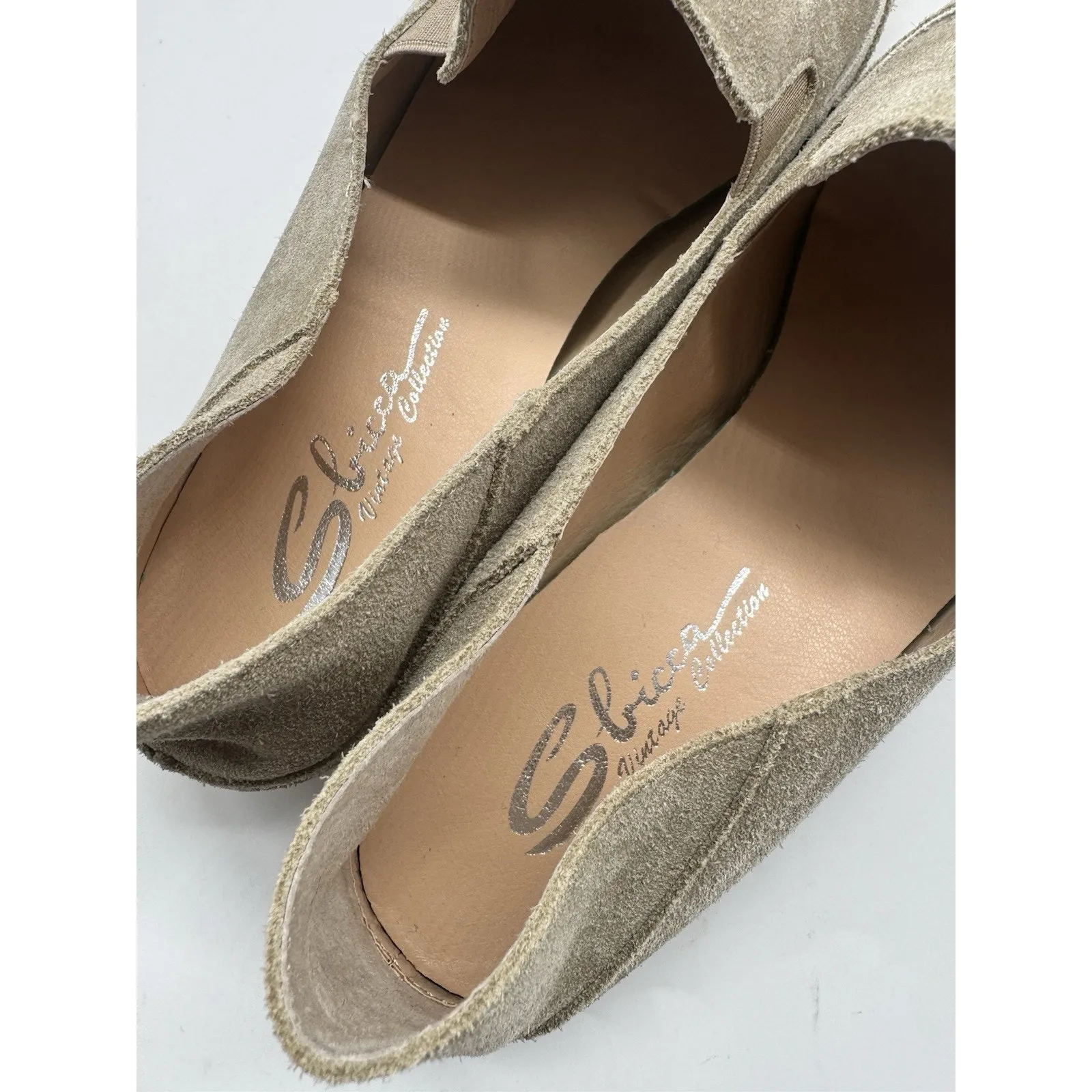 Sbicca Beige Leather Nisland Slip On Loafers Womens Size 10 Shoes - Image 8