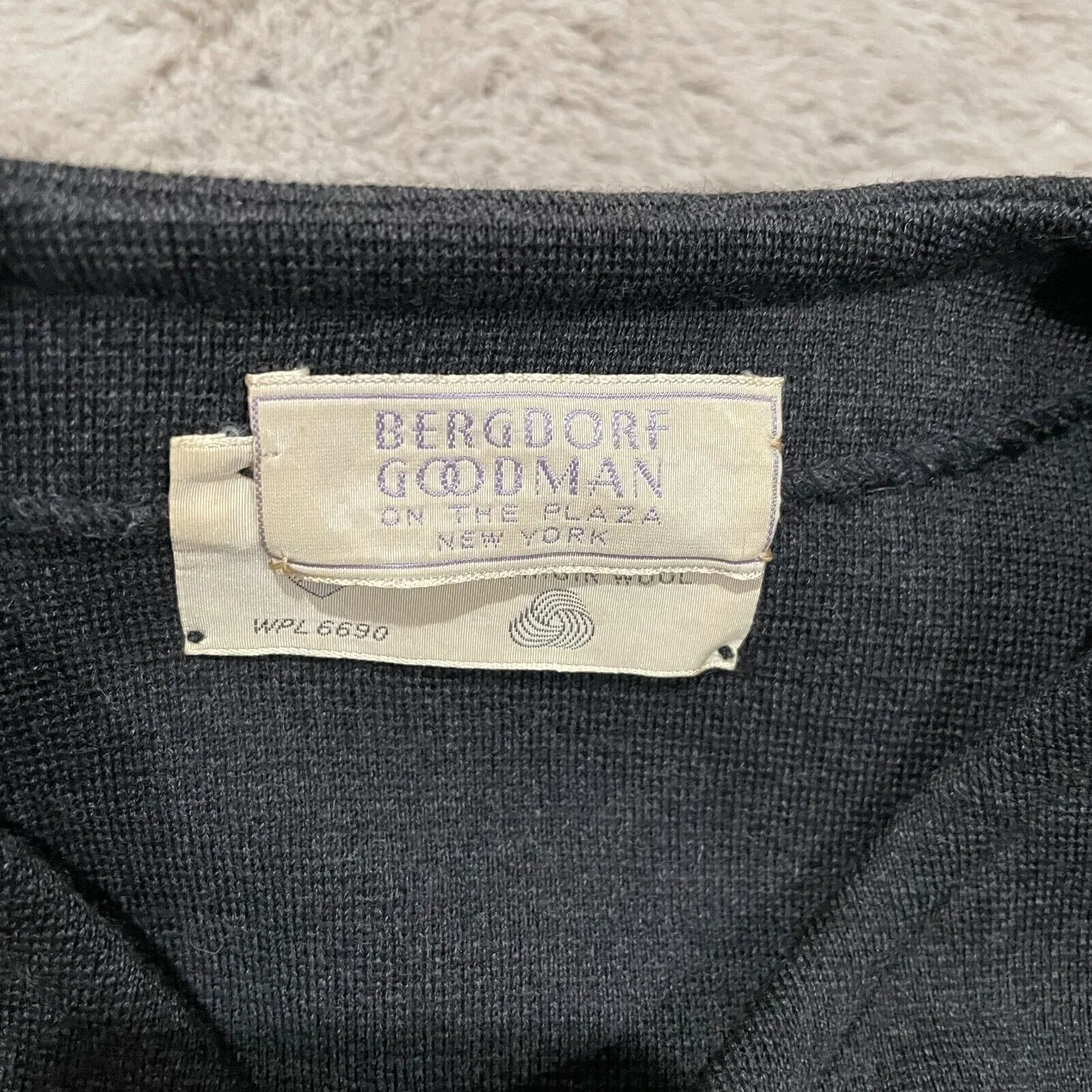 Vintage Bergdorf Goodman Kimberly Jacket 100%‎ Virgin Wool Black Women S Luxury - Image 6