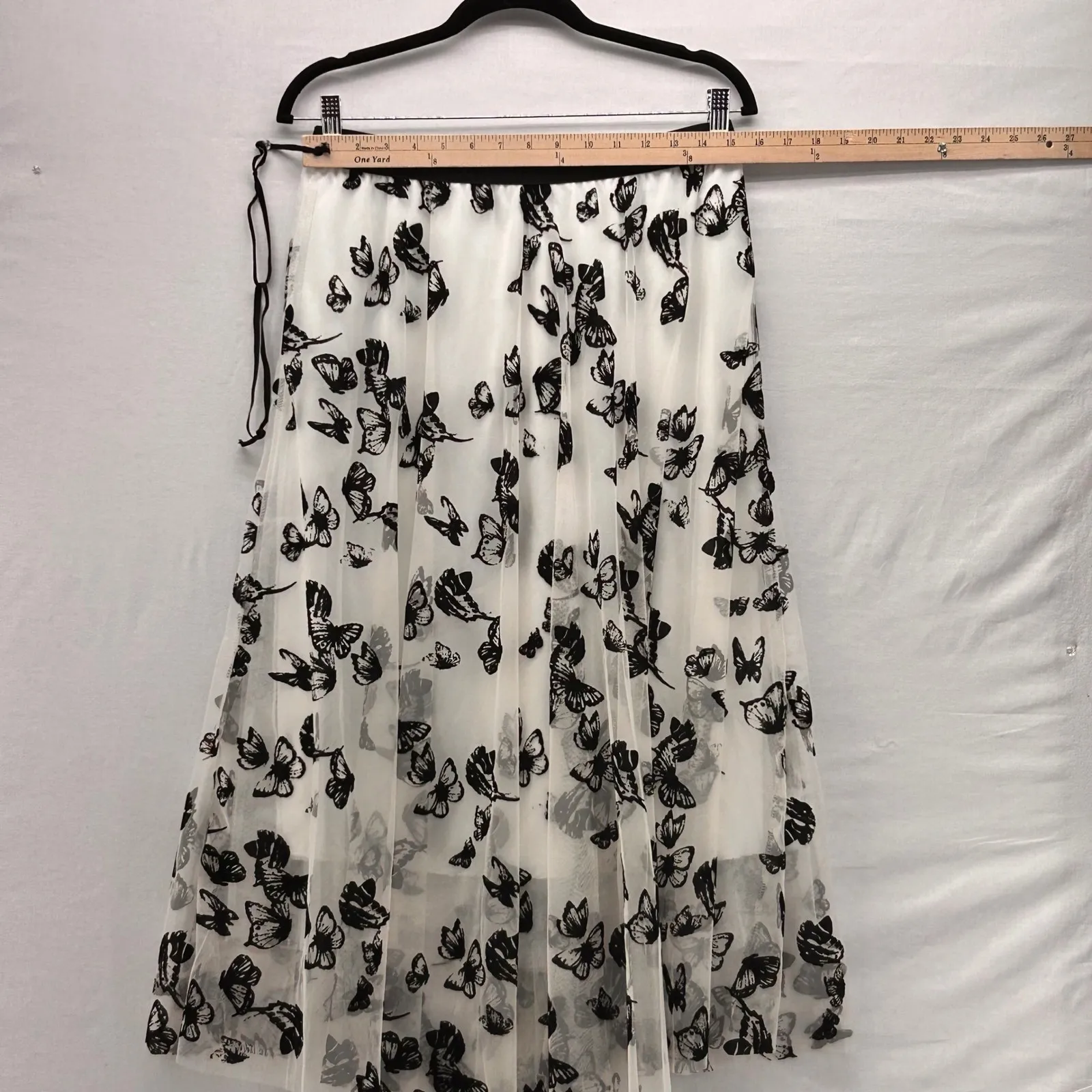 Fairy Butterfly Chiffon Skirt Large White - Image 13