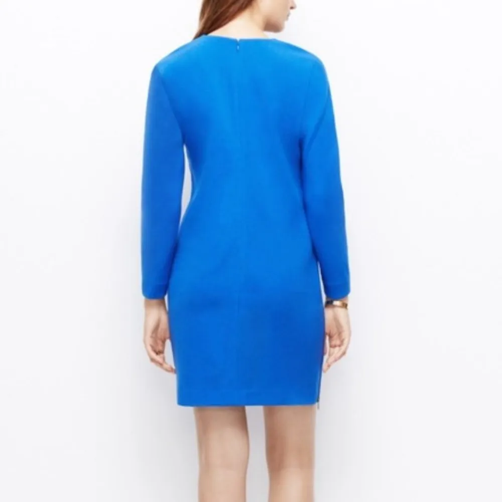 Ann Taylor Petite Side Zip Long Sleeve Dress - Image 2