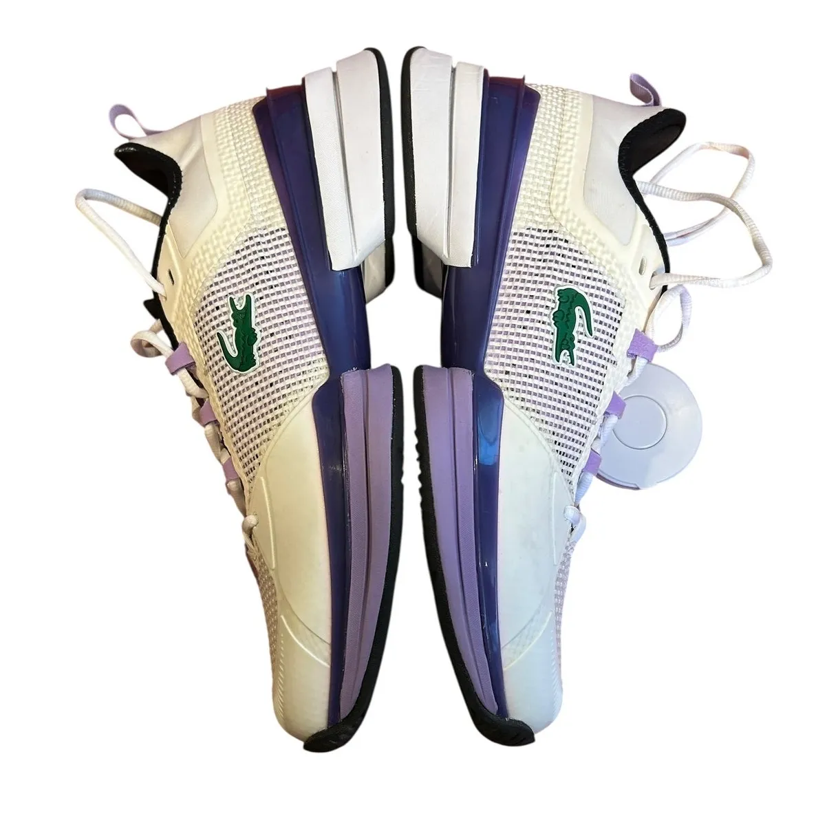LACOSTE Sport White Purple Ag-lt21 Ultra Textile Tennis Sneakers Women's Size 10 - Image 10