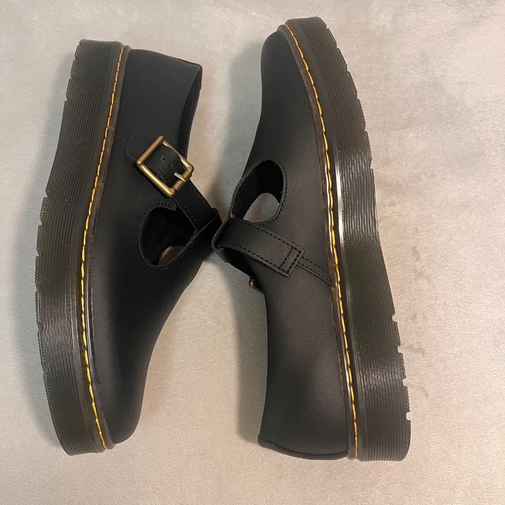 Dr. Martens Women's Zavala Mary Jane Black Leather Shoes Platform  Size 11 NWOT - Image 7