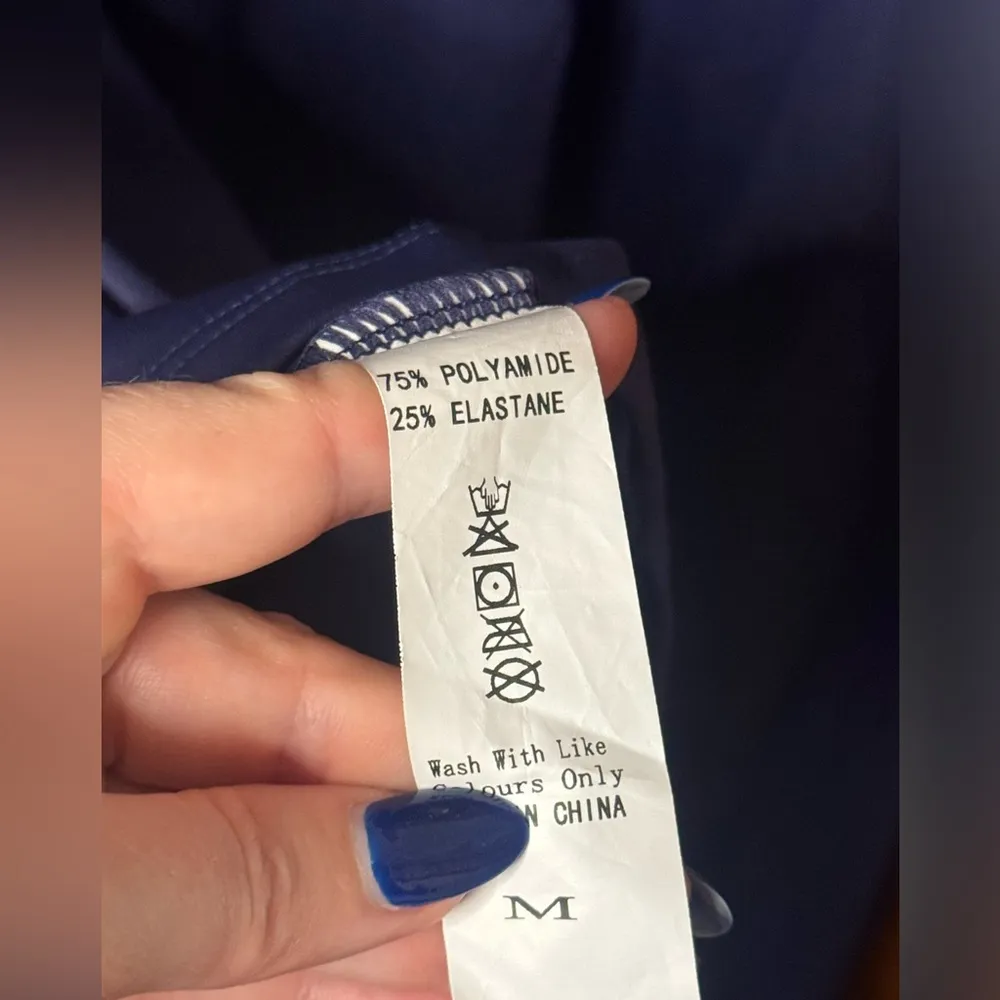 POTILI Tennis Dress for Women Golf Dress Zipper Workout Athletic Dresses Blue Size M - Image 5