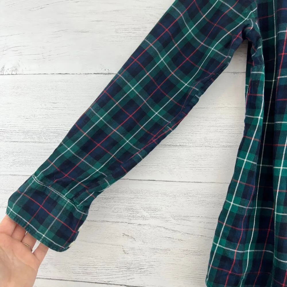 J. Crew Cotton Plaid Long Sleeve Button Up Flannel Shirt Size S - Image 4