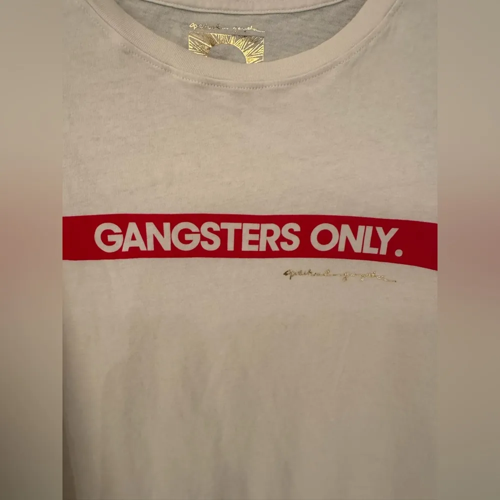Spiritual Gangster Spiritual Gangsters Gangsters Only Gigi Women’s White Muscle Tank Size Large - Image 6