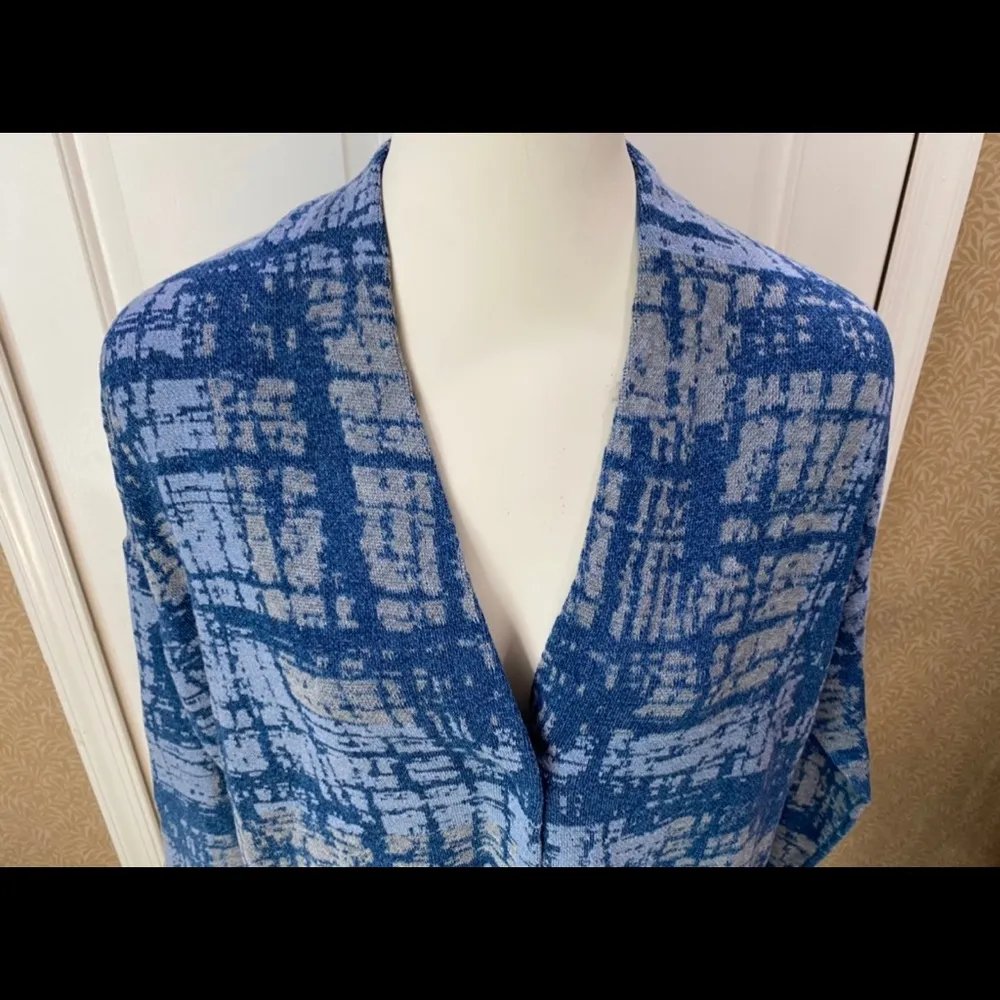 J. Jill Pure Jill Indigo Cardigan Petite Small PS - Image 2