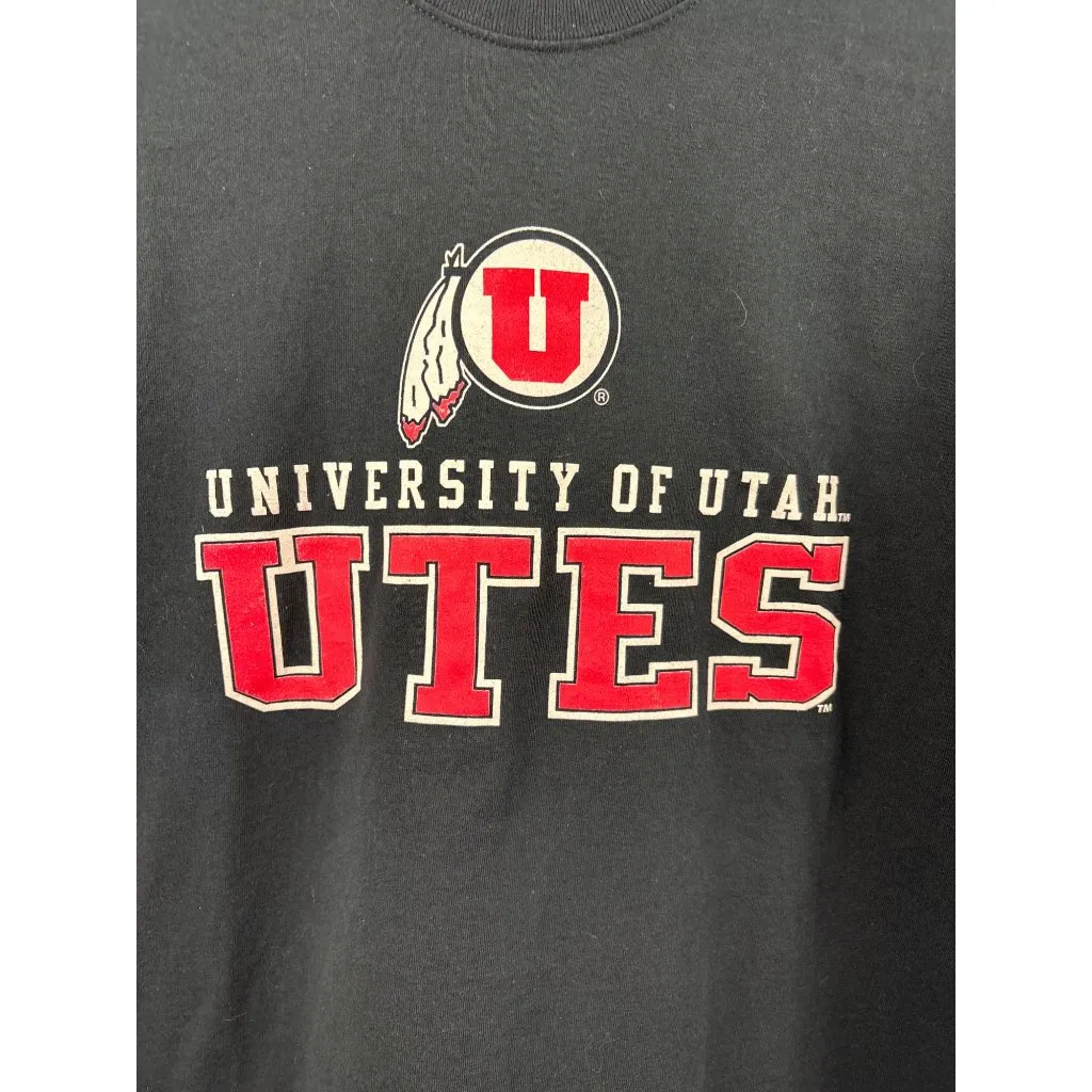 Women’s Gildan Large University of Utah Black T-shirt - Image 2