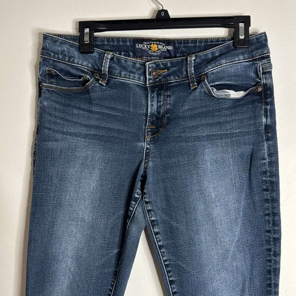 Lucky Brand Lolita Blue Skinny Ankle Cropped Jeans Size  29 - Image 3