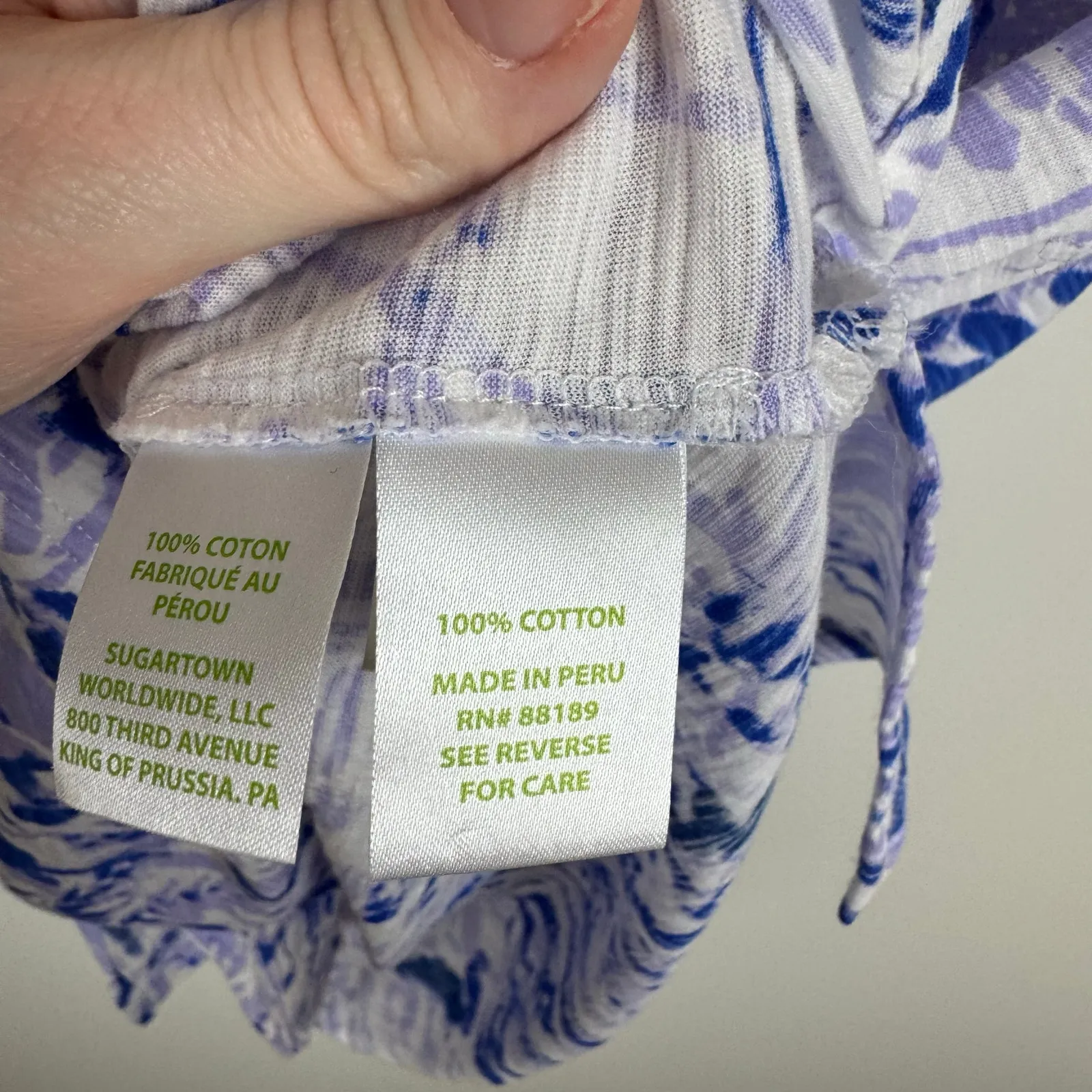 Lilly Pulitzer Meredith Short Sleeve Tee in Lilac Verbena‎ Rock the Dock Sz XS - Image 7