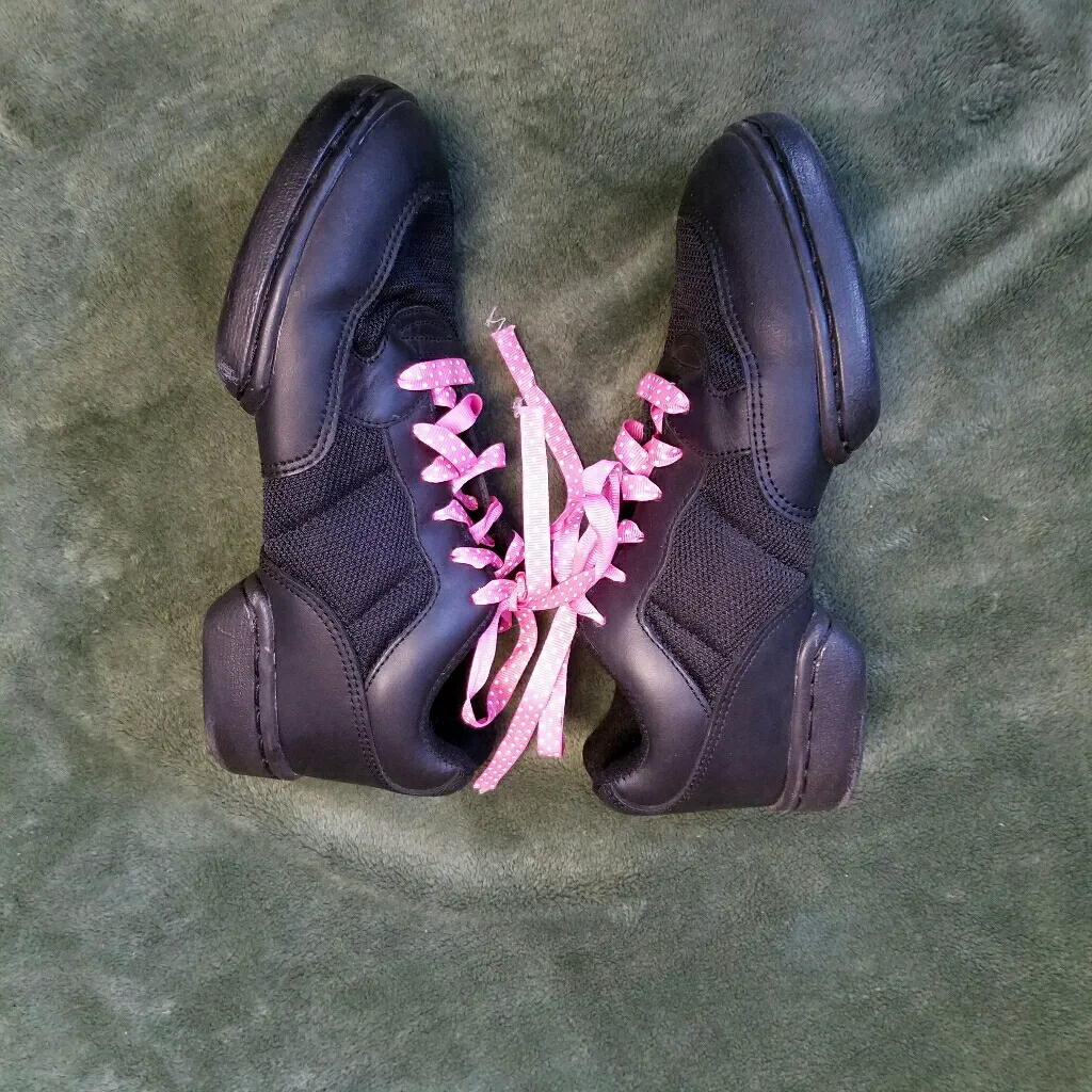LEO'S Black Jazz Dance Shoes 8 - Image 3