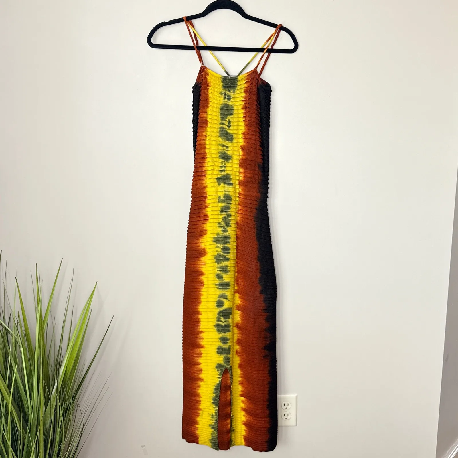 ALTUZARRA Suberi Tie-Dye‎ Pintuck Cutout Dress Size XS MSRP $2,995 Maxi Strappy - Image 8