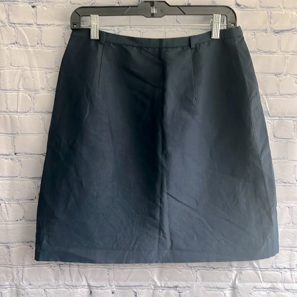 Calvin Klein Navy Blue‎ Women's Lightweight Skirt Size 10 vintage - Image 2