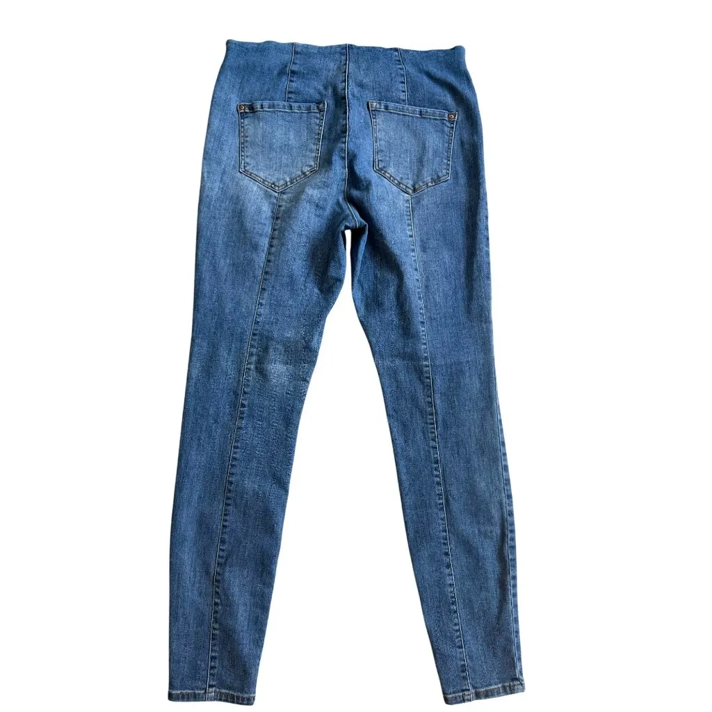 INC Medium Wash Pull On Skinny Jeans Size 8 - Image 3