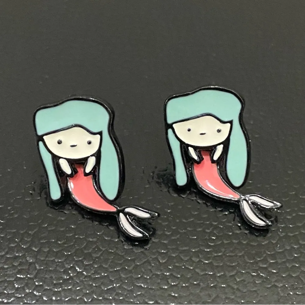 Adorable Mermaid Jacket Earrings - Image 6