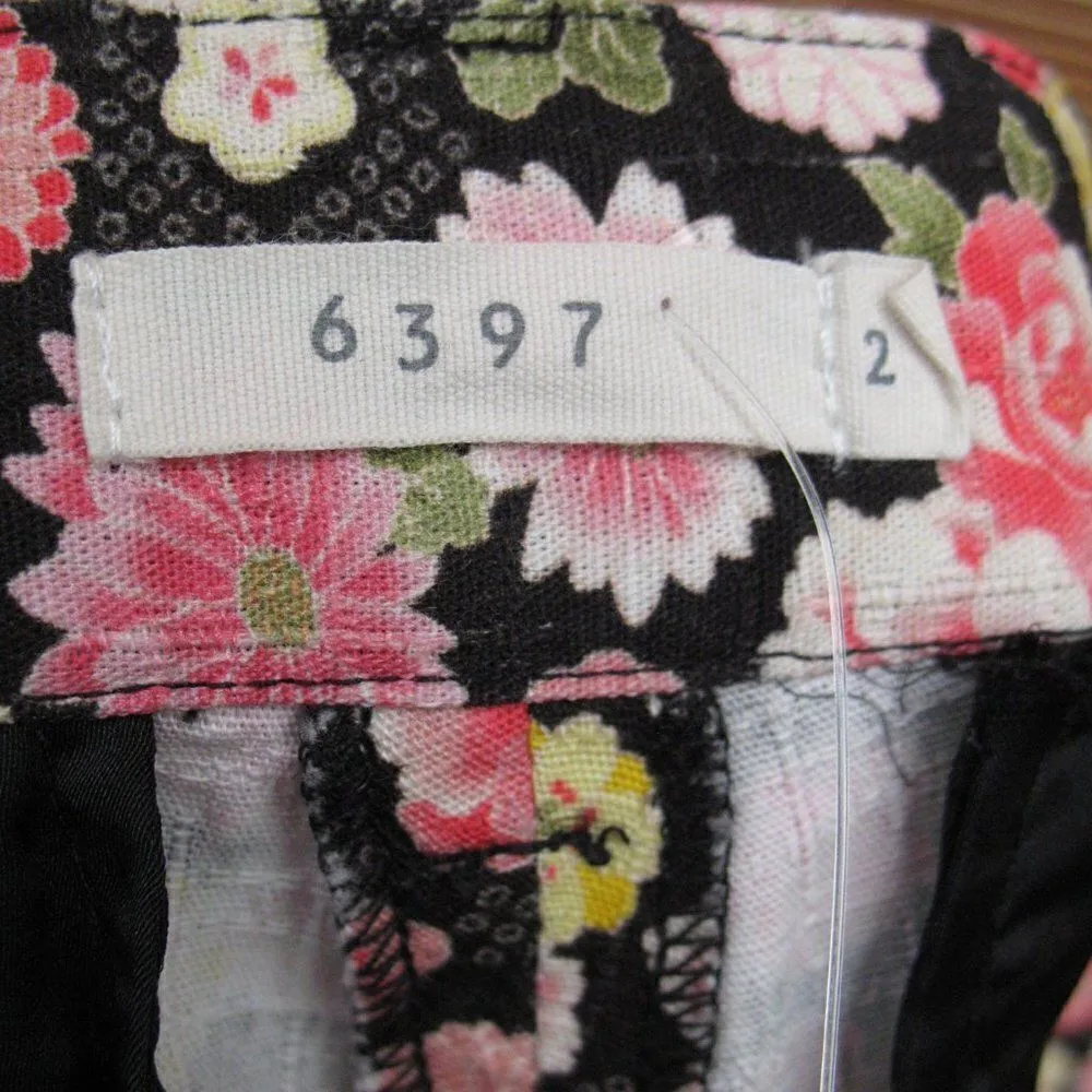 NWOT 6397 Floral Pants Pink Size 2 - Image 8