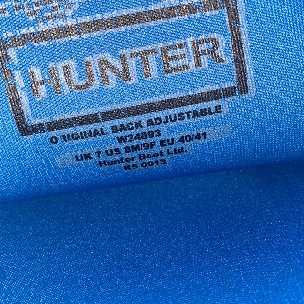 HUNTER blue tall rain boots - Image 6