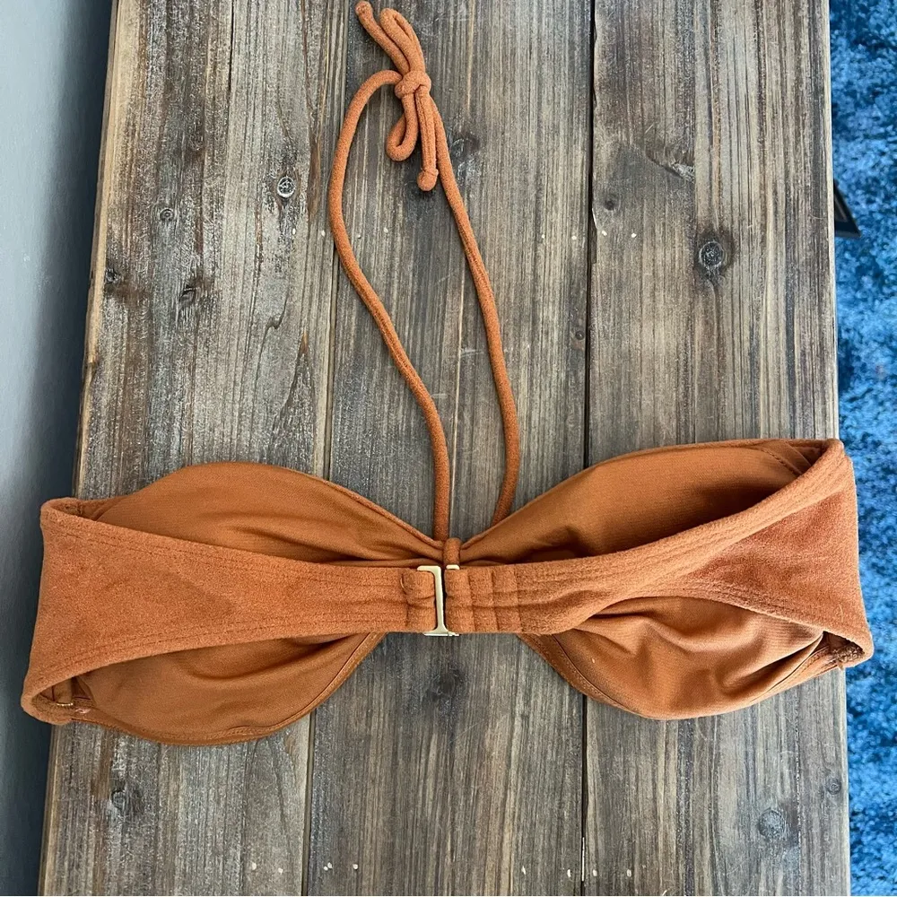 Forever 21 Orange/Brown Terry Clothes Two Piece Bikini Size Large NWOT - Image 5