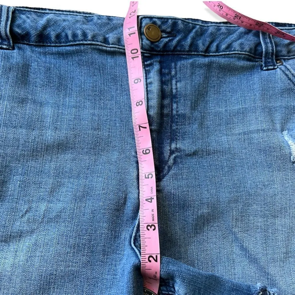 Lane Bryant Weekend Raw Hem Denim Short Size 24 - Image 7