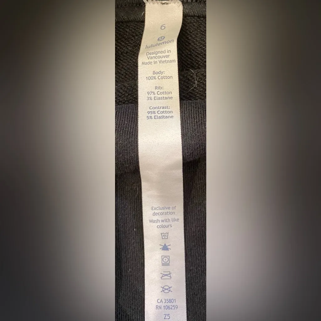 Lululemon‎ Black Press Pause Pullover Women’s Size 6 - Image 8