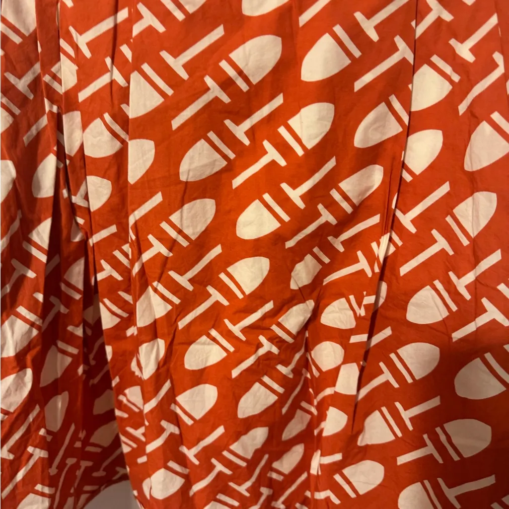 L.L. bean orange and white skirt Size 12 - Image 2
