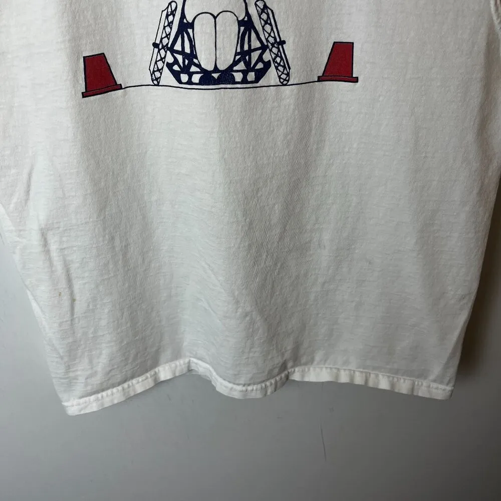 Vintage Wheelchair User Warrior Athlete Muscle Shirt 90s Y2K Tank Top White Size M - Image 10