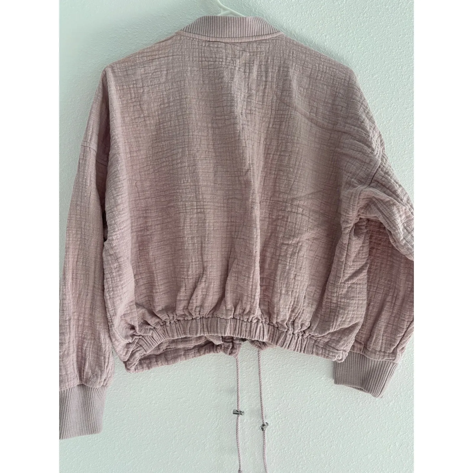 BB Dakota Bomber Jacket Womens‎ Size Small Pink Spring Casual Outdoor Preppy - Image 2