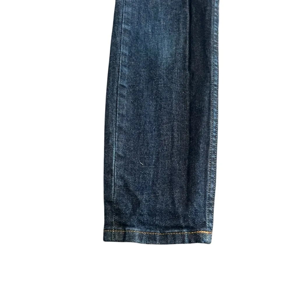 Everlane Jeans Womens Size 26 Regular Dark Blue Slim Straight Mid Rise Stretch - Image 4