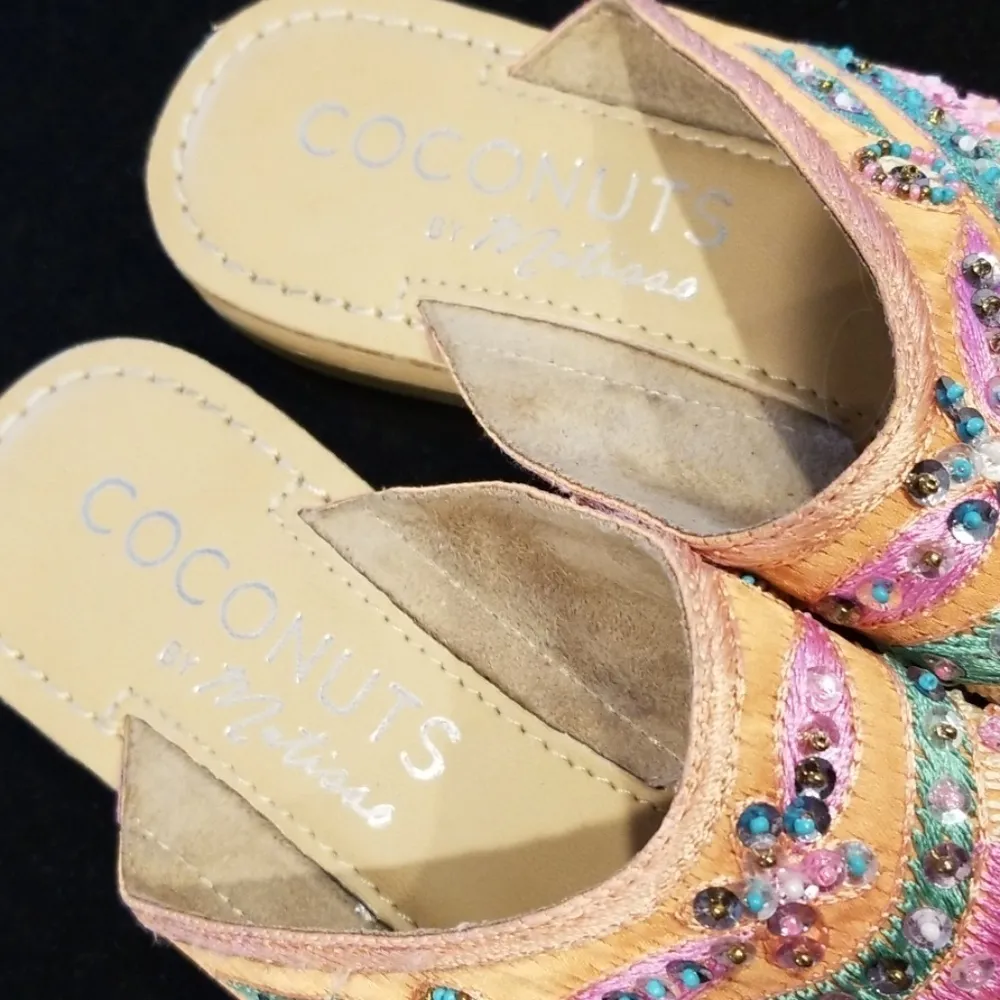 💕COCONUTS by MATISSE💕 Beaded Thong Sandals 9 - Image 6
