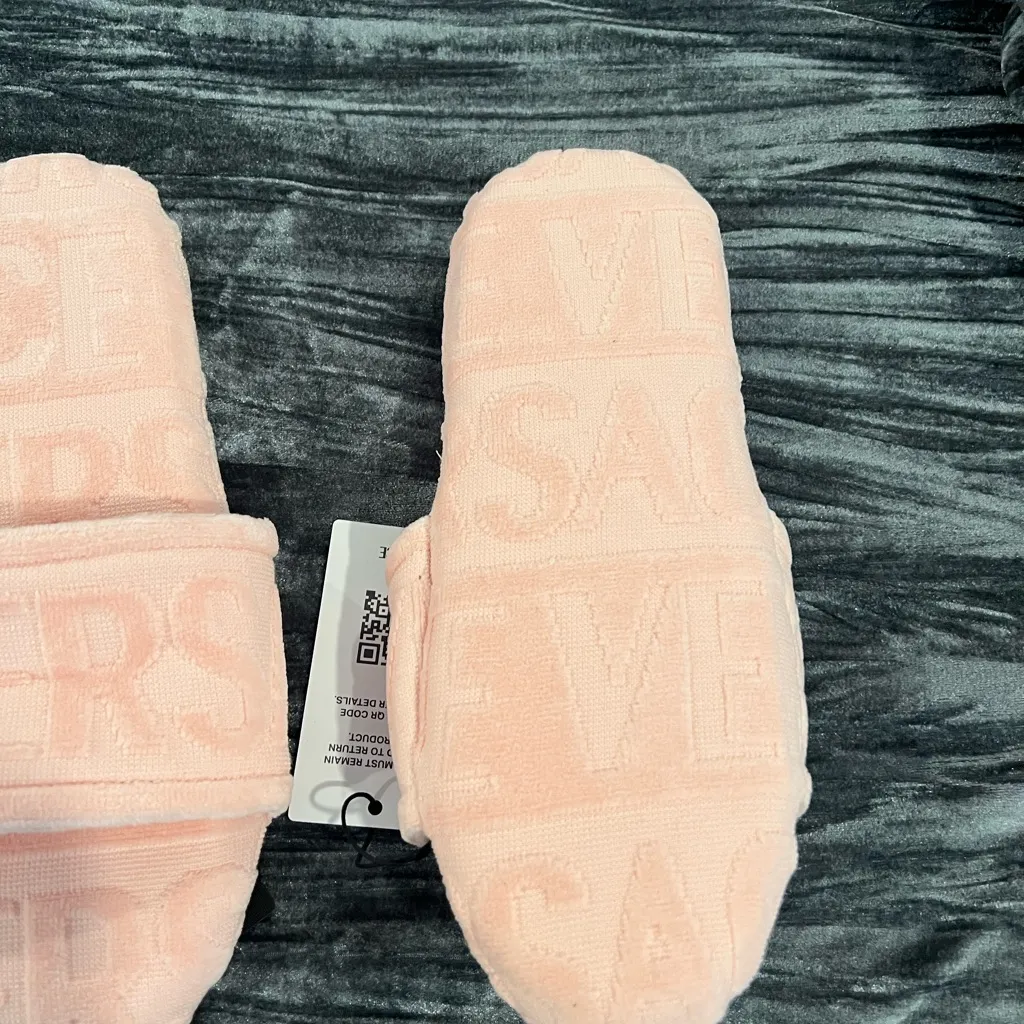 Versace Pink Slide Sandals Size XL - Image 2