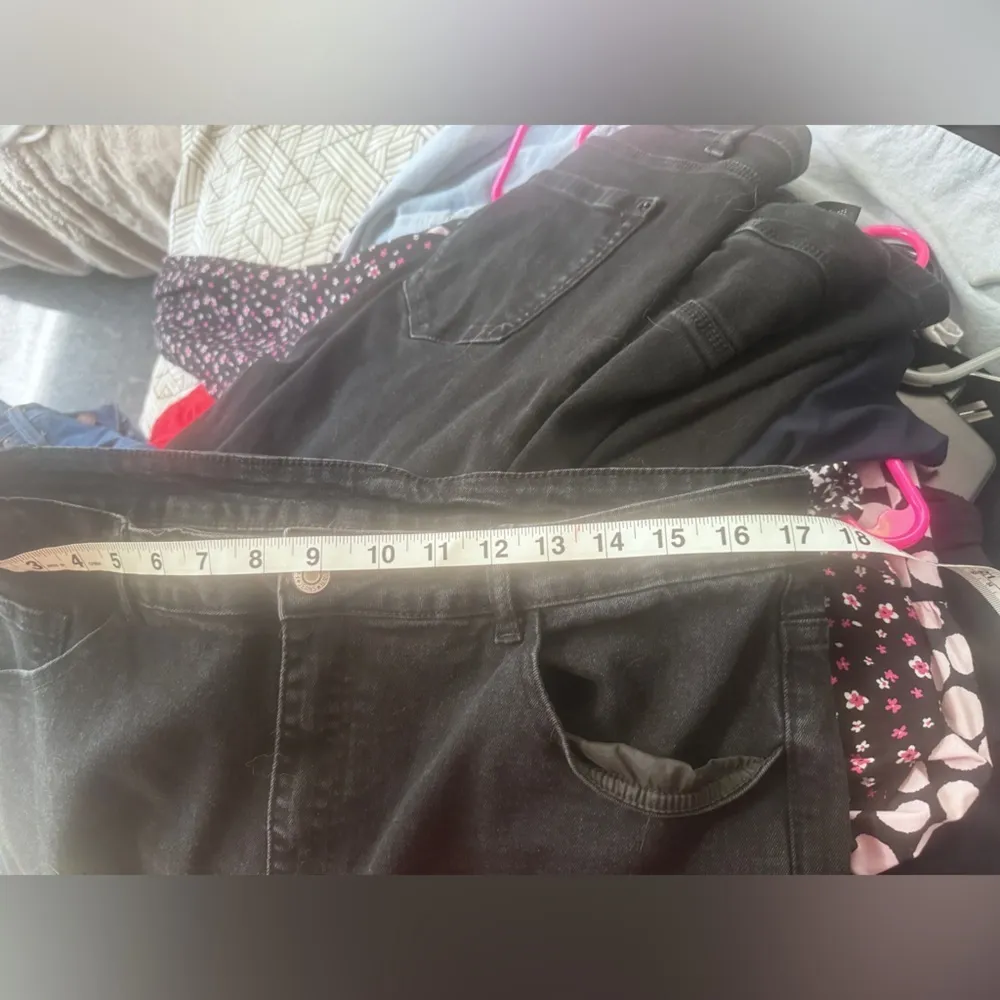 2 for $15 Shein Curve 2XL Black Distressed Denim - Image 2