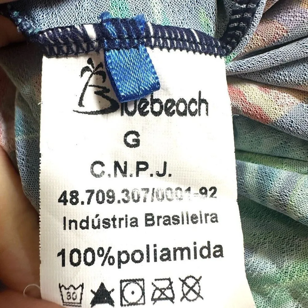 Bluebeach blue palm tree dress Size L - Image 7