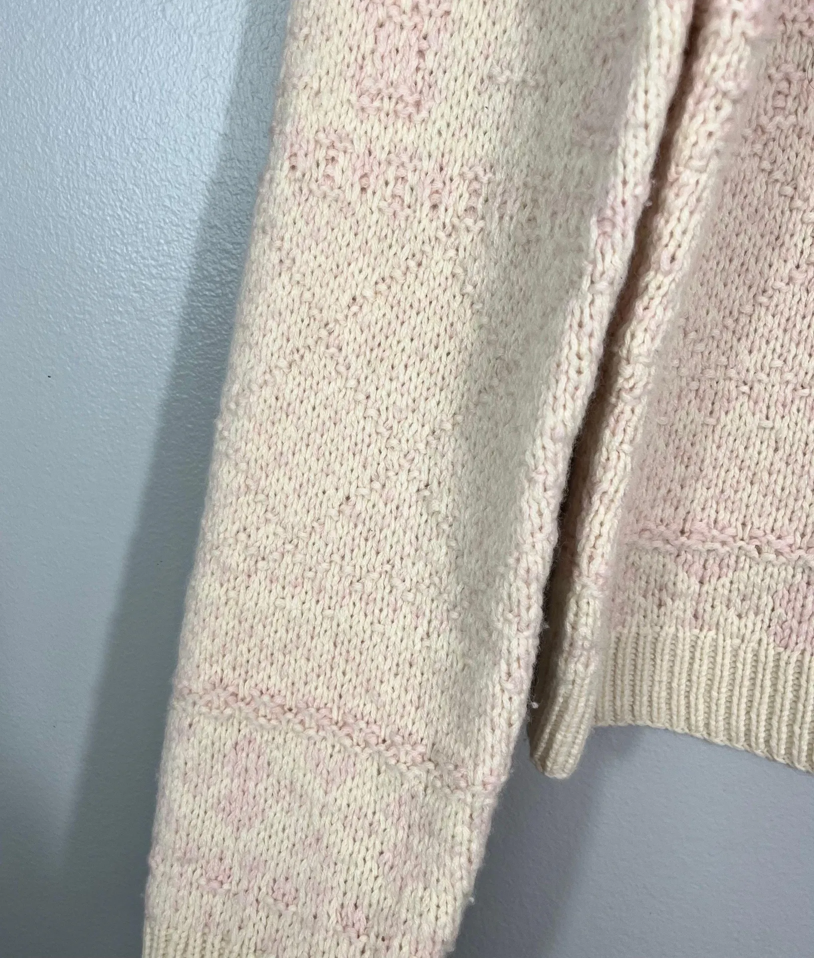 Lauren  Exclusive Hand Knit Turtleneck Wool Cashmere Sweater Pink L - Image 2