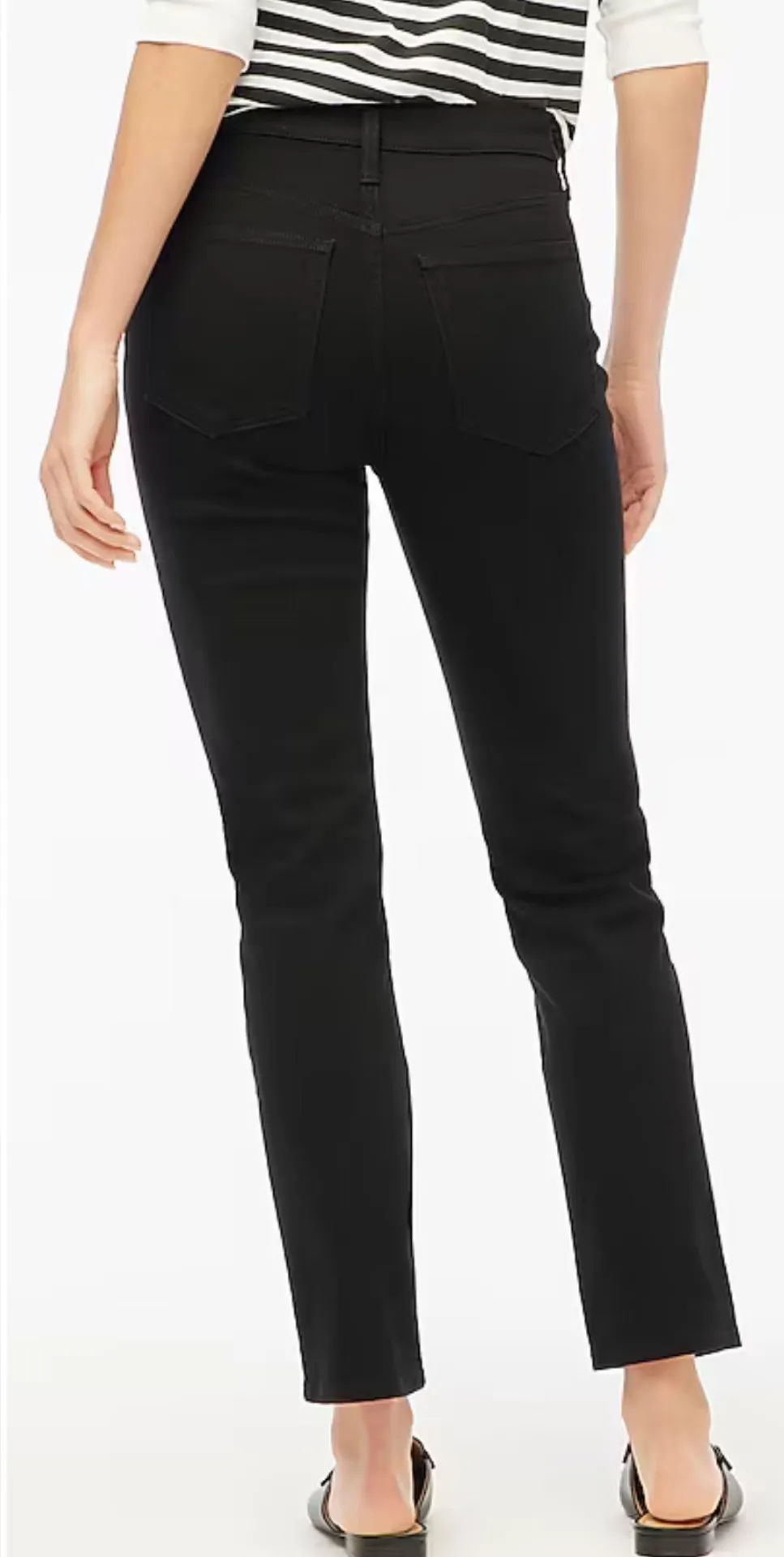 J. Crew Factory Jeans Tall Essential Straight In All-Day Stretch Black 32T NWT - Image 2