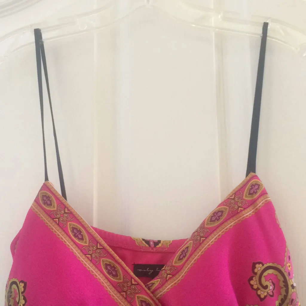 FINAL MARKDOWN Awesome city triangles junior paisley sundress 11 Pink Size undefined - Image 4