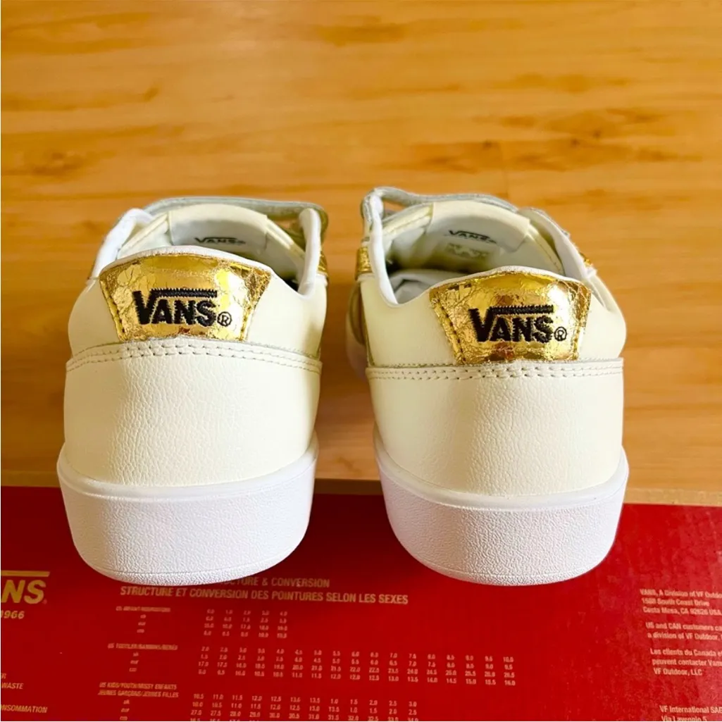 Vans Lowland Cc V (Metallic V) Marshmallow Leather Women Size 8.5 US - Image 7