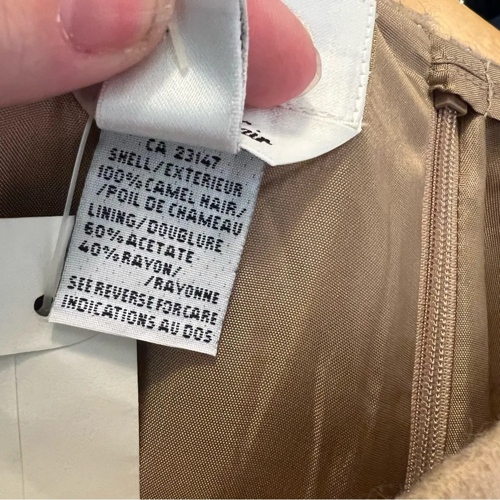 Vintage Talbots Pure Camel Hair Pencil Skirt Tan 12 - Image 10