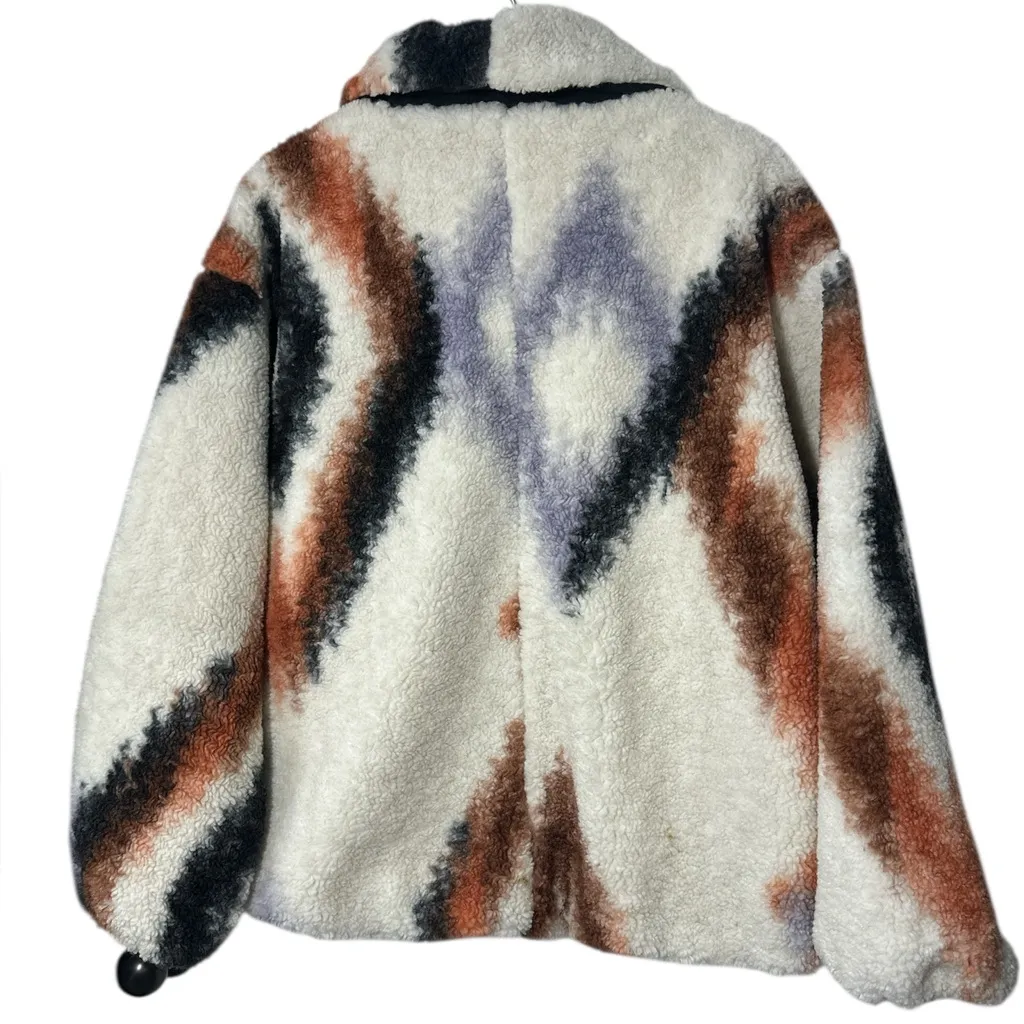 CALIA Oversized Pierced Half Zip Frozen Frontier White Size L - Image 5