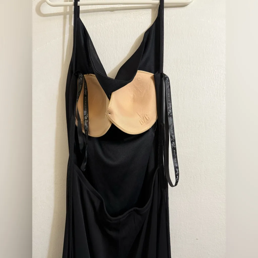 Vintage‎ Zum Zum by Niki Livas Black Spaghetti Strap Dress Size 5 - Image 3