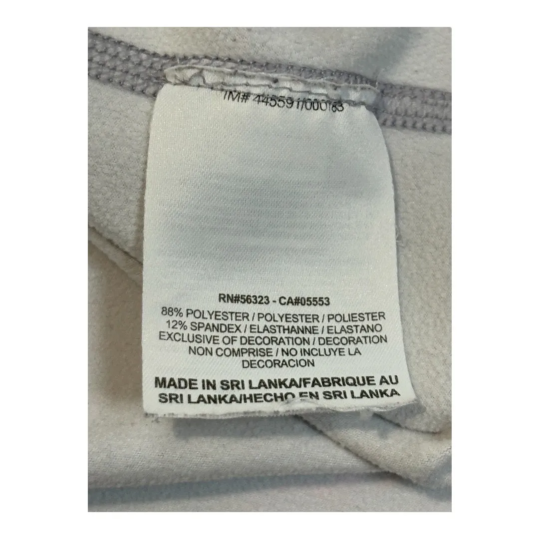 Nike Pro Combat 1/4 Zip Top Long Sleeve Athletic‎ Gray Pink Women Size Small - Image 8