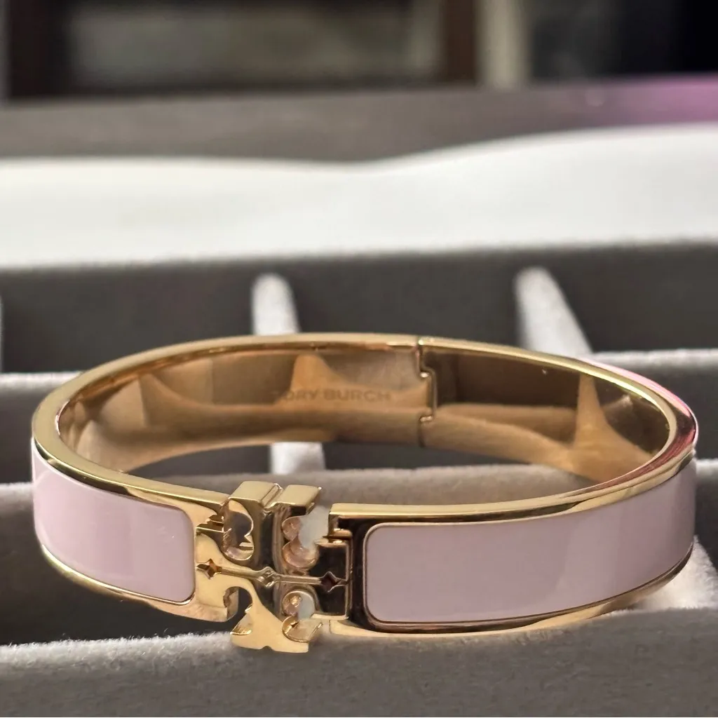 NWOT Tory Burch Gold and Pink Bracelet - Image 8