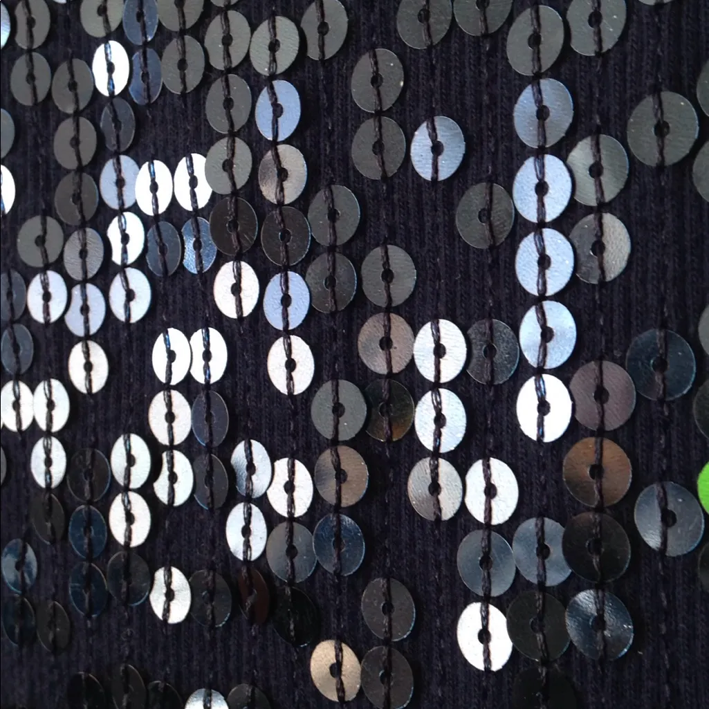 FINAL MARKDOWN Ladies' apostrophe Front-Sequined Ribbed Tank top - Image 4