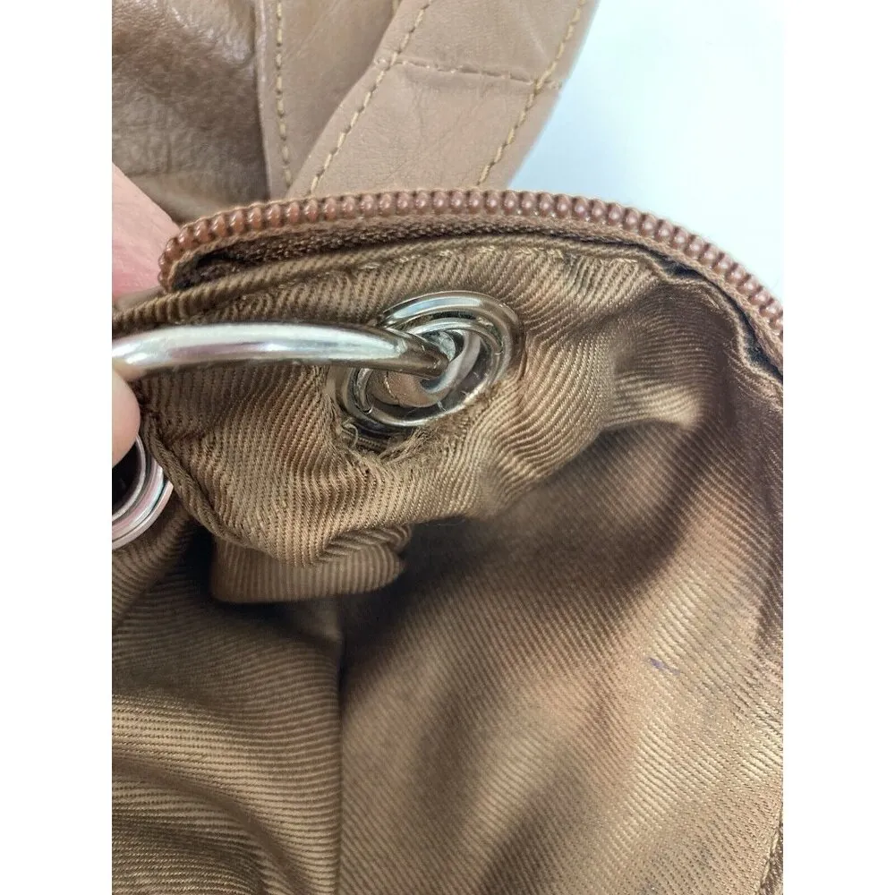 *Great American Leather Works Brown Cow Hide Crossbody Bag Medium Shoulder Purse - Image 13