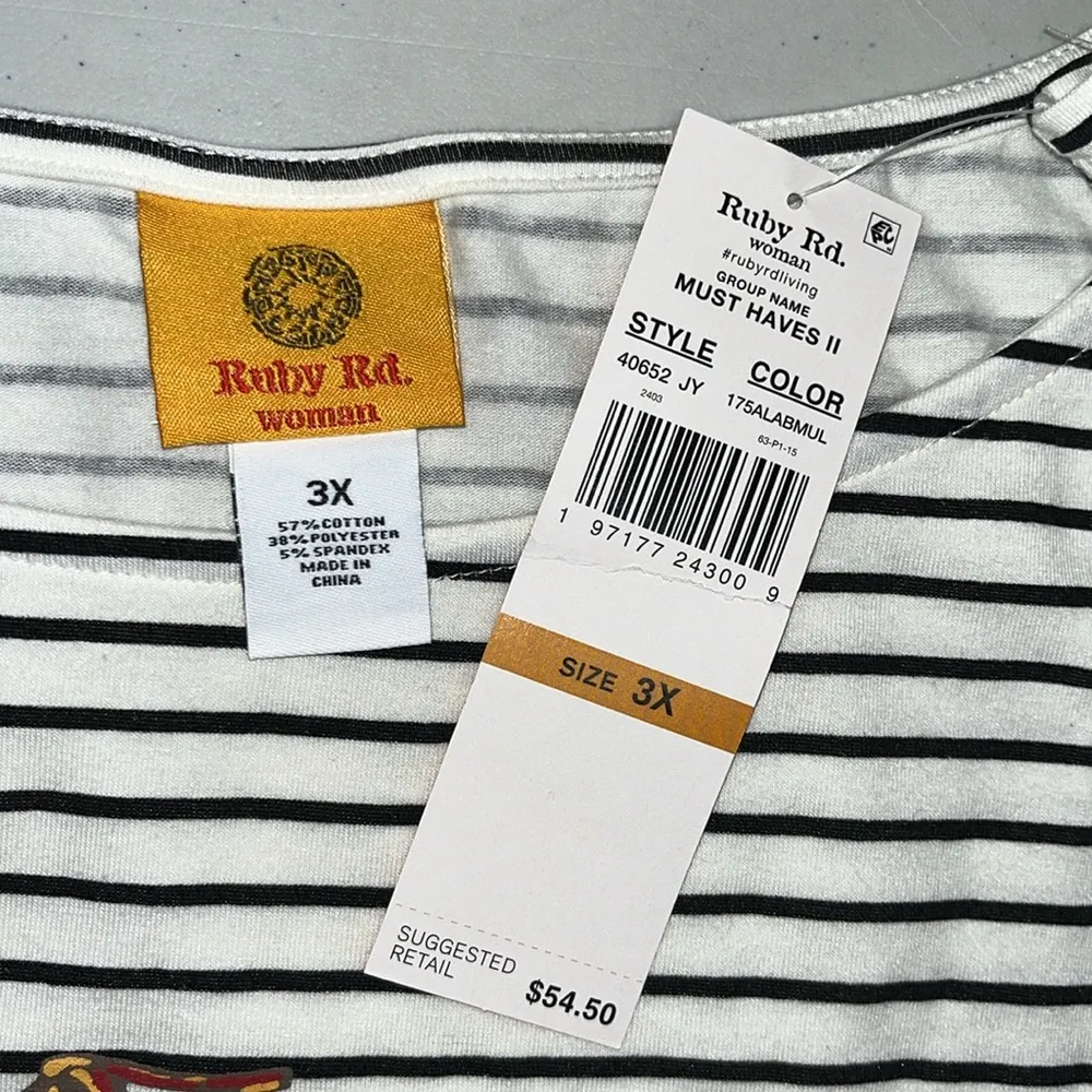 Ruby Rd. Woman NWT Stripe - Image 5