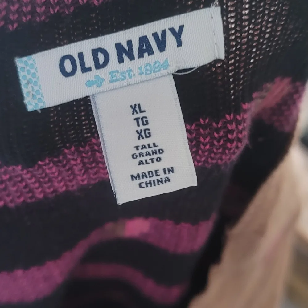 🔥SALE🔥Old Navy Brown Oversized Pull Over Heart Sweater XL - Image 2