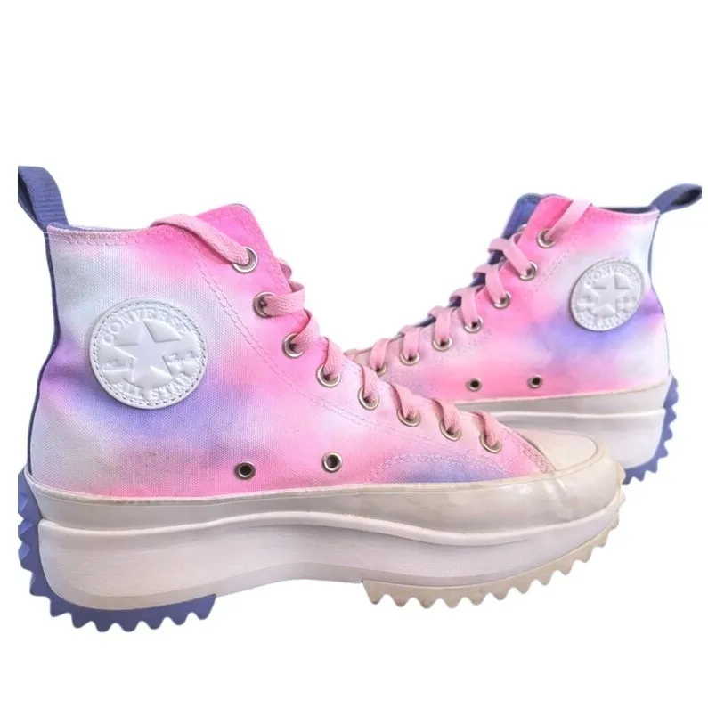 Converse Run Star Hike High Top Women's Sz 9.5 Cloud Wash Storm Pink - Image 7